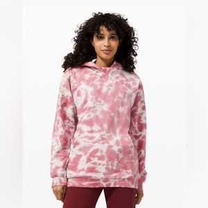 EUC Lululemon ALL YOURS Hoodie TIE DYE *FLEECE Sweatshirt, Size 6